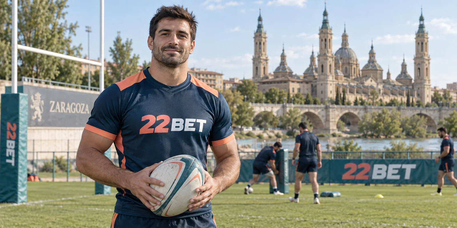Deportistas con equipación 22BET