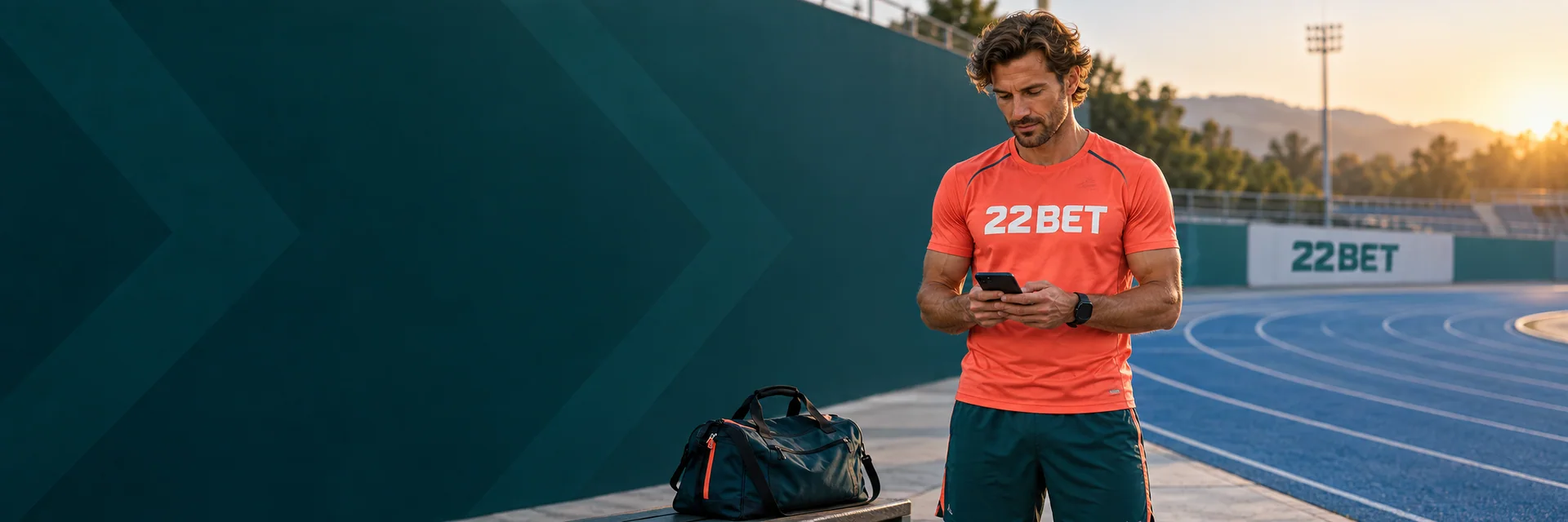 Deportista con equipación 22BET