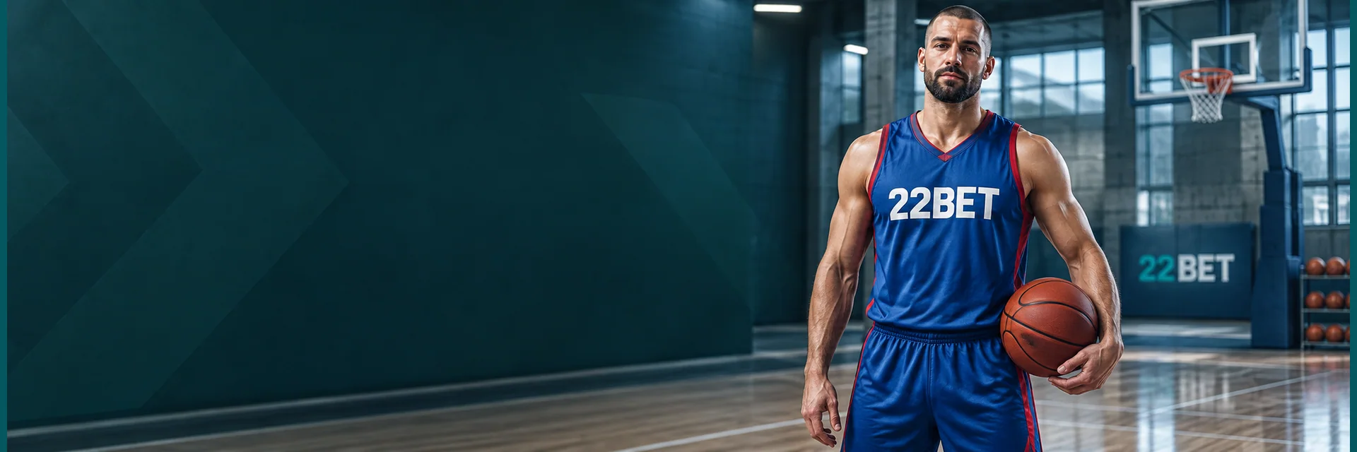Deportista con equipación 22BET